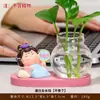 Estilo Chino Linda Dama Tang Jarrón Hidropónico Escritorio de Oficina Planta Maceta para Flores Entrada Mueble de TV Muebles para el Hogar