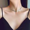Europa e Estados Unidos simples colar osso de cobra sentimento ins nicho Coringa básico vento frio corrente clavicular atacado de joias