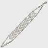 Pulsera europea y americana de moda de múltiples filas con diamantes, pulsera atmosférica de pedrería, pulsera simple de lujo, venta al por mayor de fábrica