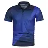 Polo informal de verano con estampado 3D para hombre, manga corta y solapa