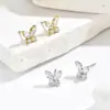 Aretes de Mariposa, Estilo Ins de Moda con Bloques de Color, Diseño de Nicho, Suaves y Elegantes, Versátiles para el Trabajo, Diseño Antialérgico