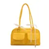 Moda Coreana Bolso Boston Bajo el Brazo 2025 Verano Nuevo Bolso de Bowling Portátil Gran Capacidad Bolso de Hombro Casual