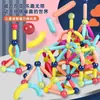 Variedade de Varetas Magnéticas Brinquedos de Educação Infantil para Crianças e Bebês, Blocos de Montar Quebra-Cabeça Educativos, Blocos de Construção Magnéticos de Inteligência para Meninas