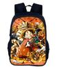 One Piece One Piece Mochila Mochila para Alunos do Ensino Fundamental e Médio Mochila Voyage King Mochila Cartoon Mochila de Três Peças