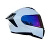 Casco Abierto de Motocicleta Ff Casco de Motocicleta de Media Temporada con Doble Lente Casco Integral de Motocicleta para Hombre y Mujer Vehículo Eléctrico