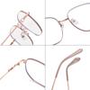 Nuevas gafas planas de moda para mujer, montura grande, gafas casuales, montura de cara grande, gafas con montura metálica adelgazante, montura lisa cercana