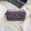 31291 Bolsa de Maquillaje de Mano Acolchada Fresca para Niña de Gran Capacidad Linda Almacenamiento Estuche con Cremallera para Estudiante
