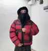 Marca trendy internacional de outono e inverno, jaqueta de algodão quente Barak, casaco com capuz casual versátil resistente ao frio para homens e mulheres