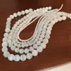 Pedra Olho de Gato Branca Contas Soltas Semi-Acabadas DIY Tecelagem Manual Materiais de Contas Acessórios para Colar Pulseira Mesmo Estilo das Lojas de Ouro