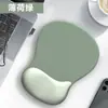 Alfombrilla de ratón transfronteriza con diseño degradado, simple y gruesa, antideslizante, ergonómica, reposamuñecas para computadora de oficina, soporte de muñeca de silicona en forma de gota de agua
