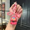 Nuevo llavero de frutas tridimensionales con cuentas para bebé, accesorio de bolso con corazón de niña, regalo para amigas, colgante para amantes