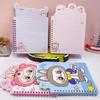 Nuevo Cuaderno de Espiral con Forma de Dibujo Animado Lindo Cuaderno de Páginas de Colores de Dibujo Animado 32K Diseño Creativo Planificador Diario