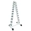 Estante de mancuernas multicapa engrosado para uso en gimnasio, hecho de acero puro, disponible en varias especificaciones, estante de almacenamiento de mancuernas comercial en stock, disponible para entrega
