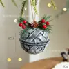 Decoración Navideña Transfronteriza Colgante de Campana de Hierro Colgante Retro Decoración de Árbol de Navidad Escena Diseño Ambiente Accesorios