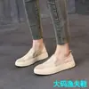 Sapatos de Pescador de Verão 2026 para Mulheres, Sapatos Versáteis Planos Slip-On com Cadarço de Rede Trançada, Sapatos Femininos de Verão, Sapatos Femininos Respiráveis de Tamanho Grande