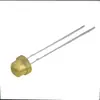 F5 Enchufe Directo Sombrero de Paja Luz Amarilla Diodo Emisor de Luz LED Perla de Lámpara 5mm Casco Luz Indicadora Amarilla Núcleo de Lámpara LED