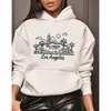 Sudadera con capucha Estampado de Ciudad de Hollywood Transfronterizo Comercio Exterior Amazon Temuwish Una Pieza Al por Mayor