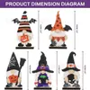Tallado en Madera de Calabaza Fantasma Calavera Araña Murciélago Nuevo Producto Transfronterizo para Decoración de Fiesta de Árbol de Halloween