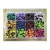 Esmalte de uñas de color de fábrica arena anillo de uñas Polish 12 rejillas pequeñas 30 piezas por rejilla anillo de arena para uñas removedor de uñas anillo de arena para uñas