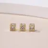 Cuentas cuadradas de azúcar con incrustaciones de circonita en oro de 14K para pulsera y collar DIY, cuentas cúbicas hechas a mano, joyería al por mayor