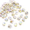 Europeu e americano gordo quadrado redondo turmalina fundo pontiagudo diamante unha remendo cristal corte superfície mágica cor unha aurora unha broca atacado