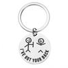Joyería divertida de amistad llavero de acero inoxidable regalo llavero de acero de titanio accesorios para amigos pequeño regalo