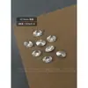 K9 Imitación Huazi Joyería para Uñas Diamante Alta Calidad Mismo Estilo Cuadrado Gordo Transparente Delgado Forma de Huevo de Paloma Fondo Puntiagudo Diamante Decoración de Uñas