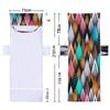 Nova capa de cadeira de praia fashion de microfibra reclinável impressão digital 3D geométrica toalha toalha de praia bolsa atacado
