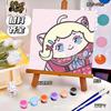 20*20 Desenho Animado Pintura a Óleo Digital DIY Colorir Pintura Decorativa Genshin Flor Pintura a Óleo Pintura a Óleo Digital Infantil Atacado