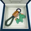 Fique Rico Imediatamente Pingente de Chaveiro de Couro de Vaca Feito à Mão para Carro Lanyard Elegante Simples Exquisito para Casais Masculinos e Femininos