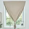 Cortinas de velcro instalación sin taladrar blackout aislamiento térmico autoadhesivas simples ventana salediza de casa de alquiler ventana pequeña cortina corta fábrica