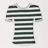Popular Tela de Punto Elástico de Algodón al por Mayor, Tela de Sudadera Rayada para Ropa de Hombre y Mujer, Tela Base Elástica para Camisetas de Primavera y Verano