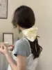 Estilo Nuevo Primavera y Verano Fresco Cuadrado Intestino Grueso Banda para el Cabello Mujer de Gama Alta Dulce y Duradero Cuerda para el Cabello Banda de Goma Mori Tocado