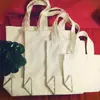 Suministro del fabricante Bolsa de compras en blanco para pintar a mano DIY Bolsa de lona Fresca Color sólido Graffiti Tote Hombro