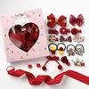 Fábrica direta crianças acessórios de cabelo cocar bebê hairpin bonito hairpin princesa hairpin cabeça corda coroa 18 peças conjunto caixa de presente