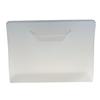 Fábrica de Shenzhen para cuadernos con tapa blanca esmerilada, carpeta transparente de hojas sueltas, cubierta creativa para cuadernos.