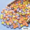 Lagos de Peixe de Vidro Mosaico 1200 Colorido Cristal Feito à Mão DIY Crianças Bar Lago dos Desejos Varanda