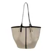 Bolsa Tote Feminina Nova Estilo Coreano Bolsa Casual para o Trabalho Grande Capacidade Bolsa de Praia para Férias Bolsa de Ombro Estilosa Bolsa de Mão Feminina
