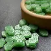 Hotan Glacê Qingshui Xiangyun Jade Sintético Pingente com Furo Reto Acessórios de Cristal DIY Feitos à Mão Acessórios de Grampo Passo a Passo