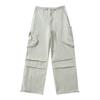 Pantalones cargo de pierna ancha con bolsillos grandes estilo americano para mujer, novedad de verano 2024, pantalones holgados, adelgazantes, informales, de corte recto