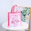 Nova chegada Merle Gemini tecido Oxford camada dupla bolsa remedial bolsa de arte impressão de desenho animado fofa bolsa remedial portátil para estudante