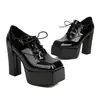 Comercio exterior nueva plataforma de agua tacón 32 tacones altos zapatos de moda para mujer Europa y Estados Unidos 2023 zapatos gruesos 43 blanco negro