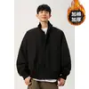 Chaqueta Bomber de Calle Americana para Hombre Abrigo de Algodón Silueta Holgada de Alta Gama Chaqueta de Béisbol de Algodón Engrosada Top