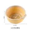 Lavabo Doble Capa para Verduras de Cocina con Cesta Escurridora, Lavabo Redondo Multifuncional de Plástico para Lavar Verduras para Uso Doméstico, Cesta para Lavar Frutas