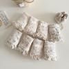 Funda de Almohada para Bebé Recién Nacido Pequeña Fresca Encaje Nube Transpirable Absorbente de Sudor Tipo a Doble Capa Hilo Arrugado Suave Cojín de Almohada