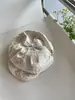 Boina Bico de Pato Vintage para Mulheres, Estilo Coreano Versátil para Primavera e Verão, Chapéu Octogonal para Rosto Pequeno, Chapéu de Artista Estilo Japonês para Circunferência Craniana Grande