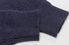 Catálogo invierno Nuevo suéter de punto de marca de moda con costuras para hombre, camisa casual de fondo irregular, suéter de punto de color contrastante