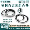 Acero inoxidable 316 caucho de flúor cobre Ding Qing BS/AG galvanizado pulgada núcleo de auto-sellado junta hidráulica combinación junta retén de aceite