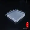 Em estoque 7,5 MM flip pp caixa pequena armazenamento de hardware caixa de plástico transparente CF cartão câmera caixa de embalagem de cartão de memória