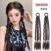 Peluca de cola de caballo para mujer, dulce, fresca, con lunares, trenzas, doble cola de caballo, imitación de color, estilo boxeador, trenzado.